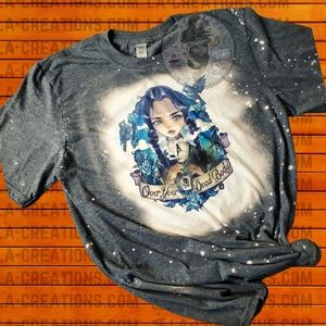 Cute Addams Family, Halloween, - Bleached Tee S-3X
